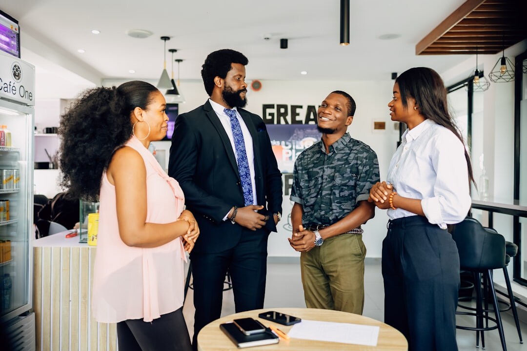 business professionals networking event