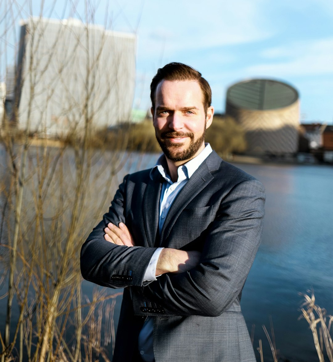 Studio portrait of a professional Belgian businessman