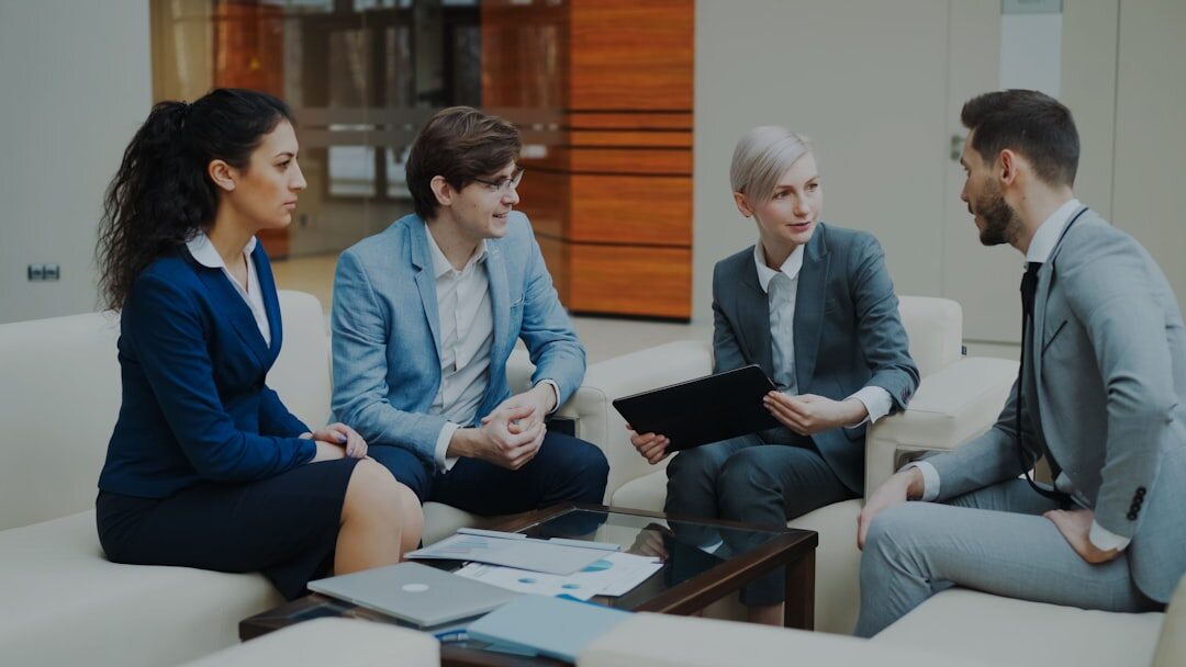 group of executives in discussion